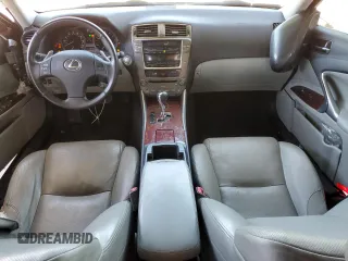 2007 Lexus IS with VIN JTHBK262072035433, listed as a Copart auction lot 54984355 with 15,074 mi miles and Salvage Title. Bid and sale history available at carsss.com. Image 8.