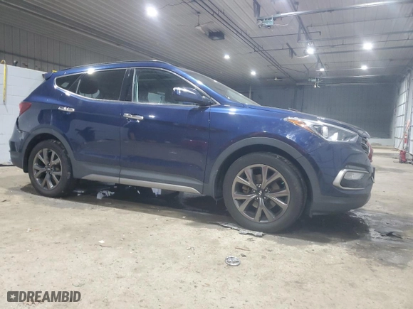 2017 Hyundai Santa Fe Sport 2.0T Ultimate with VIN 5XYZWDLA5HG503109, listed as a Copart auction lot 89396035 with 77,047 mi miles and Salvage Title. Bid and sale history available at carsss.com. Image 4.