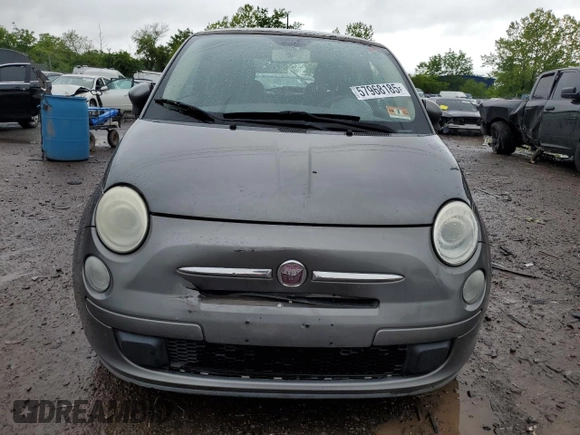 2012 FIAT 500 Pop z VIN 3C3CFFAR4CT365577, wystawiony jako Copart lot #57968185 z przebiegiem 104 332 mil mil oraz Szkoda całkowita • Salvage title. Historia ofert i sprzedaży dostępna na DreamBid. Obrazek 5.