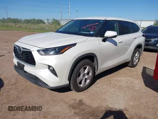 2021 Toyota Highlander L with VIN 5TDZZRAH2MS515171, listed as a IAAI auction lot 41976426 with 63,339 mi miles and . Bid and sale history available at DreamBid. Image 2.
