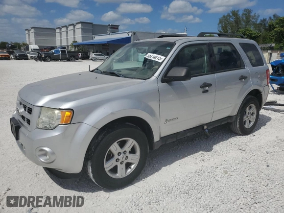 2011 Ford Escape Hybrid with VIN 1FMCU5K34BKA69444, listed as a Copart auction lot 55314015 with 368,729 mi miles and Salvage title. Bid and sale history available at DreamBid. Image 1.