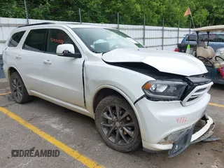 2018 Dodge Durango GT with VIN 1C4RDJDG3JC385885, listed as a IAAI auction lot 42434772 with 118,565 mi miles and . Bid and sale history available at DreamBid. Image 1.