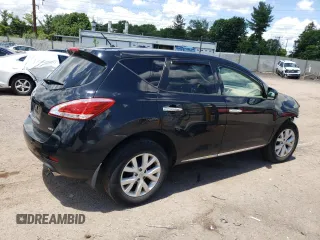2012 Nissan Murano SL with VIN JN8AZ1MW0CW204818, listed as a Copart auction lot 60725114 with 85,210 mi miles and Salvage Title. Bid and sale history available at carsss.com. Image 3.