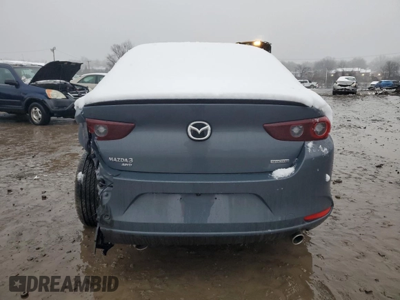 2025 Mazda 3 S Carbon Edition with VIN JM1BPBCM0S1757508, listed as a Copart auction lot 44410305 with 358 mi miles and Salvage Title. Bid and sale history available at DreamBid. Image 6.