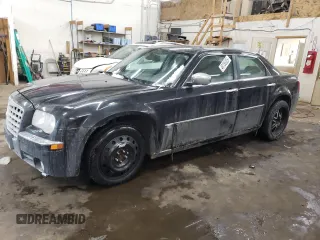 2007 Chrysler 300 C with VIN 2C3LK63H67H719887, listed as a Copart auction lot 46156935 with 191,382 mi miles and Salvage Title. Bid and sale history available at carsss.com. Image 1.