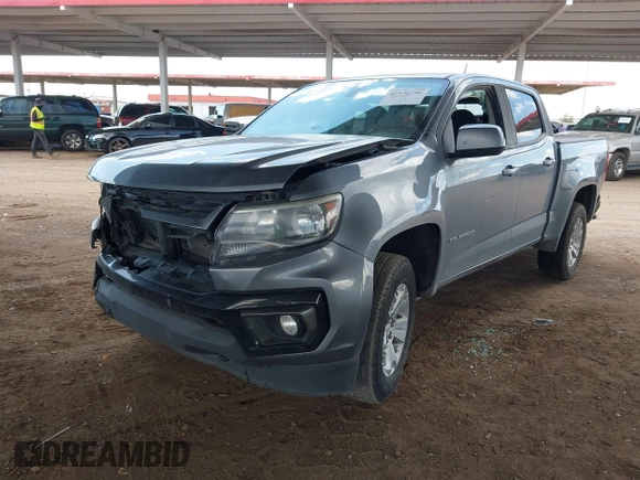 2021 Chevrolet Colorado 4WD LT with VIN 1GCGTCEN1M1107053, listed as a IAAI auction lot 42430796 with 76,128 mi miles and . Bid and sale history available at DreamBid. Image 18.