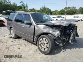 2011 Ford Expedition Limited with VIN 1FMJU1K51BEF07353, listed as a Copart auction lot 57209775 with Not provided miles and Salvage title. Bid and sale history available at DreamBid. Image 4.