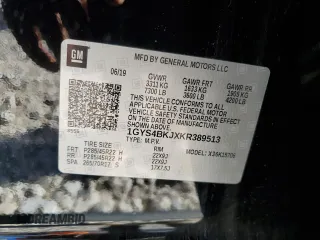 2019 Cadillac Escalade Luxury z VIN 1GYS4BKJXKR389513, wystawiony jako Copart lot #53869495 z przebiegiem 98 892 mil mil oraz Szkoda całkowita • Salvage title. Historia ofert i sprzedaży dostępna na DreamBid. Obrazek 13.