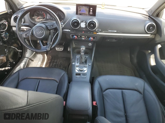 2018 Audi A3 Sedan Premium with VIN WAUAUGFF9J1039935, listed as a Copart auction lot 54741954 with 54,952 mi miles and Salvage Title. Bid and sale history available at carsss.com. Image 8.
