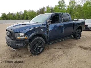 2021 Ram 1500 Warlock with VIN 1C6RR7LT1MS591744, listed as a Copart auction lot 58669035 with 109,602 mi miles and Salvage title. Bid and sale history available at DreamBid. Image 1.