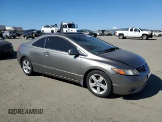 2007 Honda Civic Cpe EX with VIN 2HGFG12827H505219, listed as a Copart auction lot 46949725 with 163,027 mi miles and Salvage Title. Bid and sale history available at carsss.com. Image 4.
