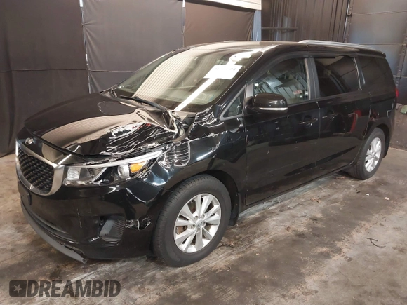 2016 Kia Sedona LX with VIN KNDMB5C10G6196316, listed as a IAAI auction lot 41766504 with 109,785 mi miles. Bid and sale history available at carsss.com. Image 17.