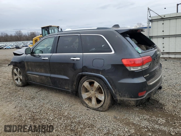 2015 Jeep Grand Cherokee Overland with VIN 1C4RJFCG2FC912328, listed as a Copart auction lot 46112005 with 170,366 mi miles and Salvage Title. Bid and sale history available at carsss.com. Image 2.