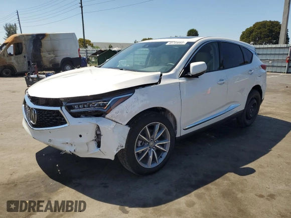 2023 Acura RDX Technology with VIN 5J8TC1H51PL004739, listed as a Copart auction lot 48769065 with 7,701 mi miles and Salvage title. Bid and sale history available at DreamBid. Image 1.