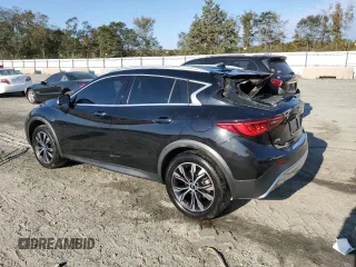 2018 Infiniti QX30 Luxury with VIN SJKCH5CR4JA056321, listed as a Copart auction lot 76099664 with 56,537 mi miles and Salvage Title. Bid and sale history available at DreamBid. Image 2.