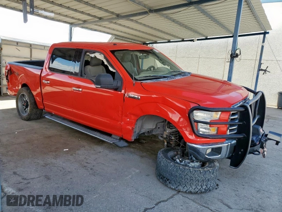 2015 Ford F-150 XLT with VIN 1FTEW1EF8FKD08747, listed as a Copart auction lot 62833355 with 141,290 mi miles and Salvage title. Bid and sale history available at DreamBid. Image 4.