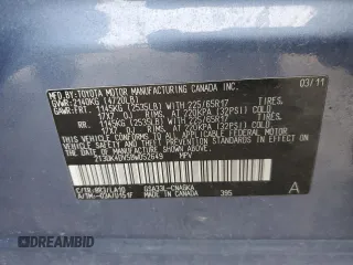 2011 Toyota RAV4 Limited with VIN 2T3DK4DV5BW052649, listed as a Copart auction lot 51754905 with 192,498 mi miles and Salvage title. Bid and sale history available at DreamBid. Image 15.