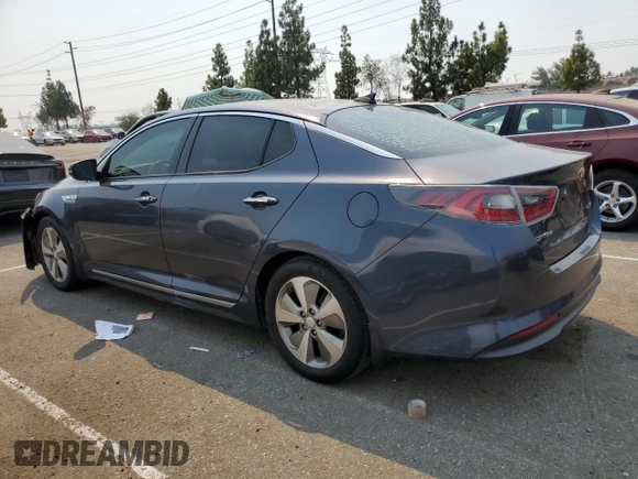 2014 Kia Optima Hybrid EX with VIN KNAGN4AD7E5064844, listed as a Copart auction lot 70834994 with 123,547 mi miles and Salvage Title. Bid and sale history available at carsss.com. Image 2.