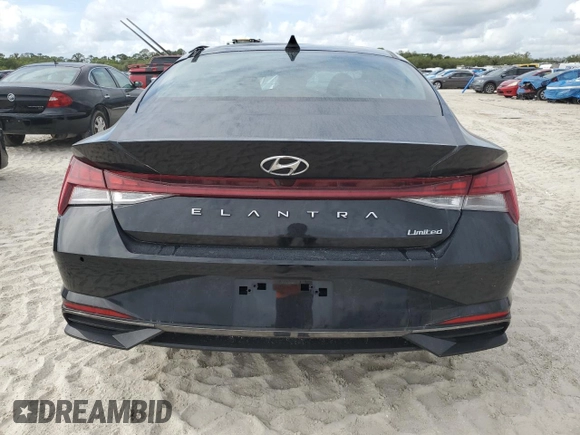2023 Hyundai Elantra Limited z VIN KMHLP4AG4PU533866, wystawiony jako Copart lot #54982295 z przebiegiem 47 309 mil mil oraz Nie do naprawy • Non repairable. Historia ofert i sprzedaży dostępna na DreamBid. Obrazek 6.