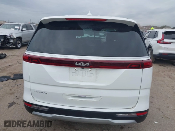 2024 Kia Carnival LX with VIN KNDNB4H34R6372182, listed as a IAAI auction lot 41421202 with 20,476 mi miles. Bid and sale history available at carsss.com. Image 16.