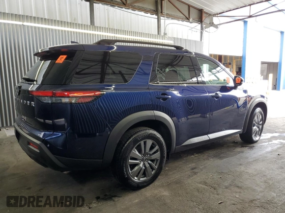 2025 Nissan Pathfinder SV with VIN 5N1DR3BAXSC203358, listed as a Copart auction lot 65569345 with 22,134 mi miles and Clean title. Bid and sale history available at DreamBid. Image 3.