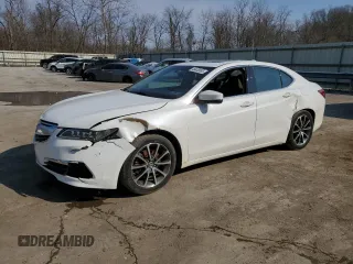 2016 Acura TLX V6 with VIN 19UUB2F32GA007224, listed as a Copart auction lot 48408085 with 125,998 mi miles and Salvage Title. Bid and sale history available at carsss.com. Image 1.