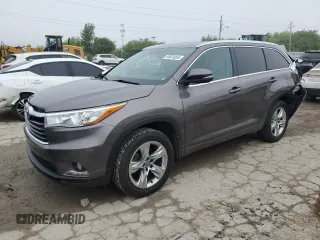 2016 Toyota Highlander Limited with VIN 5TDDKRFH5GS239810, listed as a Copart auction lot 59874055 with 100,579 mi miles and Salvage title. Bid and sale history available at DreamBid. Image 1.