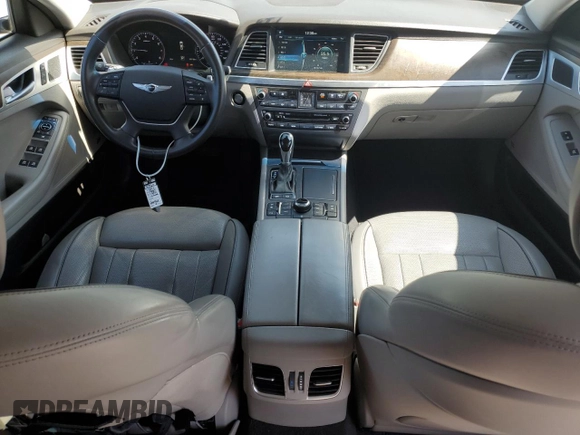 2017 Genesis G80 3.8L with VIN KMHGN4JE4HU198261, listed as a Copart auction lot 51484545 with 77,110 mi miles and Salvage title. Bid and sale history available at DreamBid. Image 8.