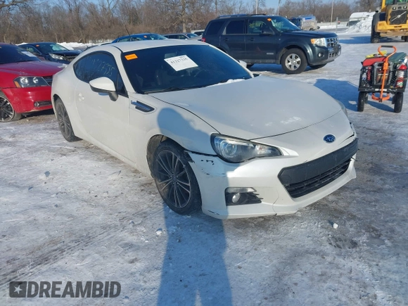 2014 Subaru BRZ Limited with VIN JF1ZCAC15E9601812, listed as a IAAI auction lot 41327335 with 97,406 mi miles. Bid and sale history available at carsss.com. Image 1.