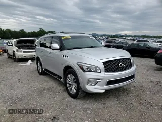 2016 Infiniti QX80 with VIN JN8AZ2NF5G9613664, listed as a Copart auction lot 56059585 with 152,309 mi miles and Salvage title. Bid and sale history available at DreamBid. Image 14.