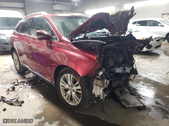 2011 Lexus RX 450h with VIN JTJBC1BA7B2419673, listed as a Copart auction lot 83355124 with 157,095 mi miles and Salvage Title. Bid and sale history available at carsss.com. Image 4.