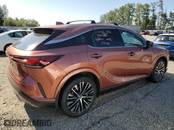 2023 Lexus RX with VIN 2T2BBMCA7PC018165, listed as a Copart auction lot 66199994 with Not Provided miles and Salvage Title. Bid and sale history available at carsss.com. Image 3.