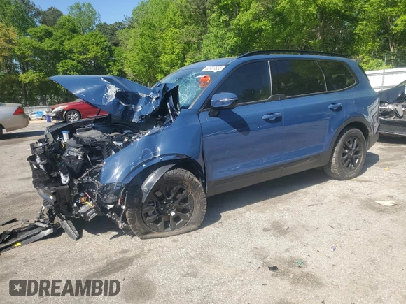 2024 Kia Telluride SX Prestige X-Line with VIN 5XYP5DGC1RG439447, listed as a Copart auction lot 52987835 with Not provided miles and Salvage title. Bid and sale history available at DreamBid. Image 1.