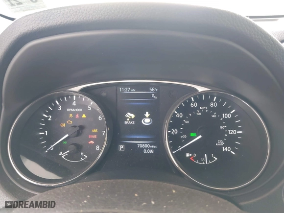 2016 Nissan Rogue S with VIN KNMAT2MVXGP709095, listed as a IAAI auction lot 42014434 with 70,800 mi miles. Bid and sale history available at carsss.com. Image 7.