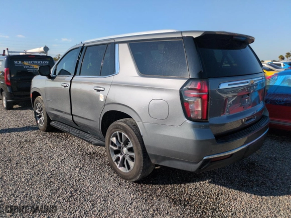 2021 Chevrolet Tahoe LS with VIN 1GNSCMKD8MR174351, listed as a Copart auction lot 74685224 with 0 mi miles and Non Repairable. Bid and sale history available at carsss.com. Image 2.