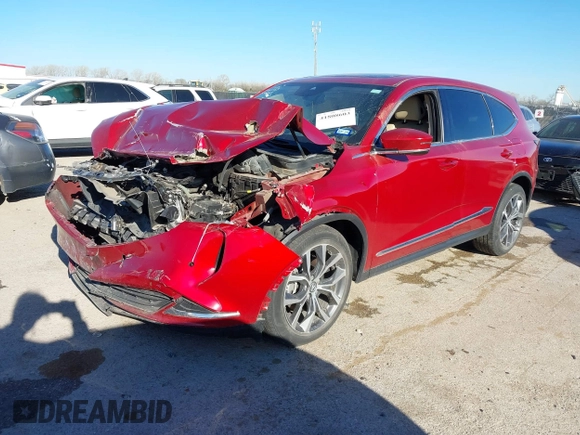 2022 Acura MDX Technology с VIN 5J8YD9H49NL002095, выставлен на аукционе IAAI как лот 41808603 с пробегом Не указан миль и . История ставок и продаж доступна на DreamBid. Изображение 2.