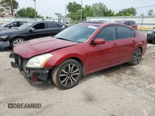 2008 Nissan Maxima SE with VIN 1N4BA41E88C812072, listed as a Copart auction lot 60483935 with 161,497 mi miles and Salvage title. Bid and sale history available at DreamBid. Image 1.