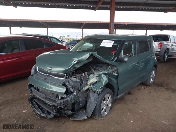 2014 Kia Soul with VIN KNDJN2A27E7036140, listed as a IAAI auction lot 41448167 with 105,567 mi miles. Bid and sale history available at carsss.com. Image 16.