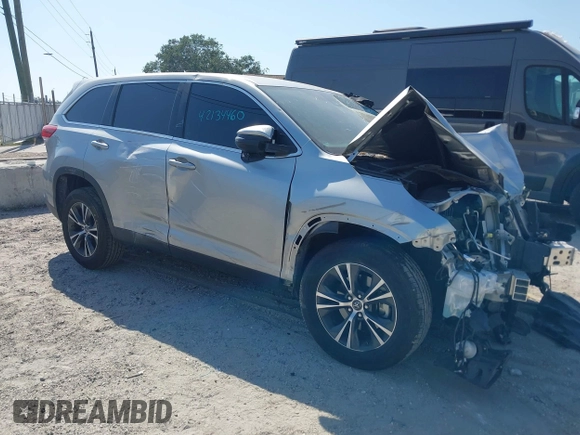 2019 Toyota Highlander LE with VIN 5TDZZRFH8KS362902, listed as a IAAI auction lot 42134460 with 40,102 mi miles and . Bid and sale history available at DreamBid. Image 1.