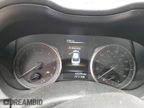 2020 Infiniti Q50 Luxe z VIN JN1EV7AR6LM251313, wystawiony jako Copart lot #51211545 z przebiegiem 43 335 mil mil oraz Szkoda całkowita • Salvage title. Historia ofert i sprzedaży dostępna na DreamBid. Obrazek 9.