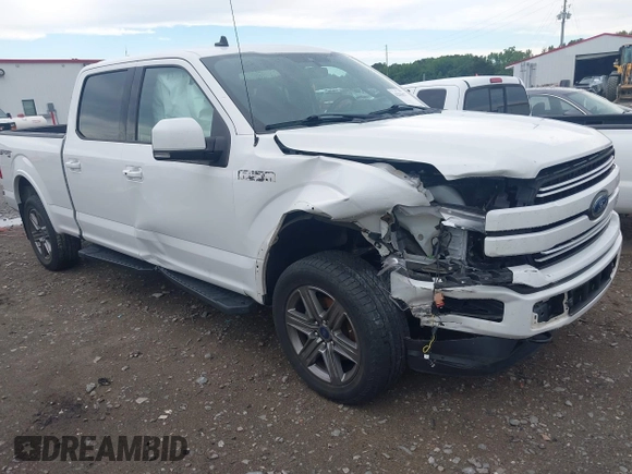 2020 Ford F-150 XL with VIN 1FTFW1E4XLFA55356, listed as a IAAI auction lot 42225427 with 56,865 mi miles and . Bid and sale history available at DreamBid. Image 1.