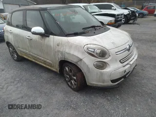 2014 FIAT 500L Lounge with VIN ZFBCFACH9EZ004072, listed as a IAAI auction lot 41205641 with 109,394 mi miles and . Bid and sale history available at DreamBid. Image 1.