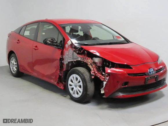 2020 Toyota Prius L Eco with VIN JTDKARFU9L3111895, listed as a Copart auction lot 54440555 with 14,547 mi miles and Salvage Title. Bid and sale history available at carsss.com. Image 1.