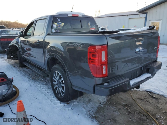 2020 Ford Ranger XL with VIN 1FTER4FH1LLA50750, listed as a Copart auction lot 87924615 with 0 mi miles and Salvage Title. Bid and sale history available at carsss.com. Image 2.