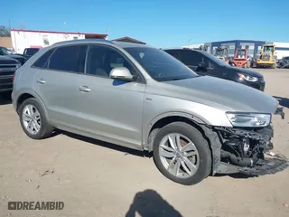 2018 Audi Q3 Premium with VIN WA1ECCFS8JR015490, listed as a IAAI auction lot 41738732 with 55,273 mi miles. Bid and sale history available at carsss.com. Image 1.