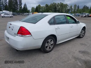 2015 Chevrolet Impala LS with VIN 2G1WA5E36F1163958, listed as a IAAI auction lot 42322814 with 154,683 mi miles and . Bid and sale history available at DreamBid. Image 4.