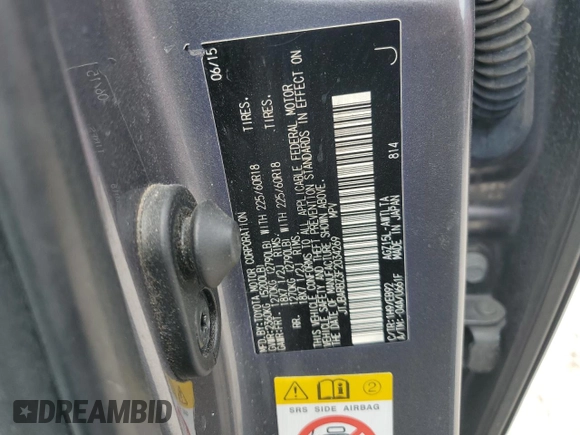 2015 Lexus NX 200t z VIN JTJBARBZ3F2034269, wystawiony jako Copart lot #53489895 z przebiegiem 208 444 mil mil oraz Szkoda całkowita • Salvage title. Historia ofert i sprzedaży dostępna na DreamBid. Obrazek 14.