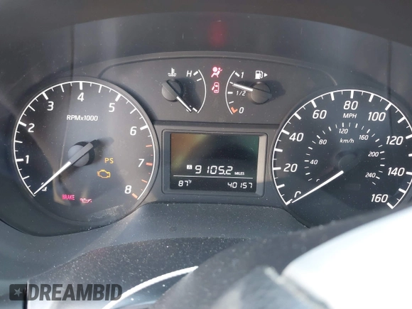 2017 Nissan Sentra SV with VIN 3N1AB7AP7HY275243, listed as a IAAI auction lot 41879389 with 40,157 mi miles. Bid and sale history available at carsss.com. Image 7.