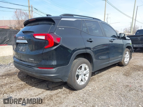 2022 GMC Terrain SLE with VIN 3GKALTEV8NL128910, listed as a IAAI auction lot 41843572 with 86,682 mi miles and . Bid and sale history available at DreamBid. Image 4.