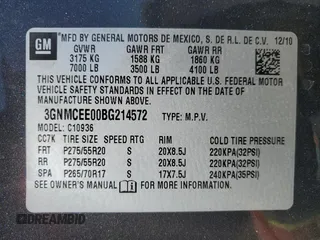 2011 Chevrolet Avalanche LS with VIN 3GNMCEE00BG214572, listed as a Copart auction lot 79878464 with 191,116 mi miles and Salvage Title. Bid and sale history available at carsss.com. Image 14.